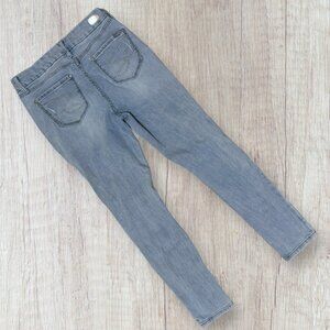 SEVEN 7 For All Mankind Tummyless High Rise Skinny Light Wash Stretch Jeans 10